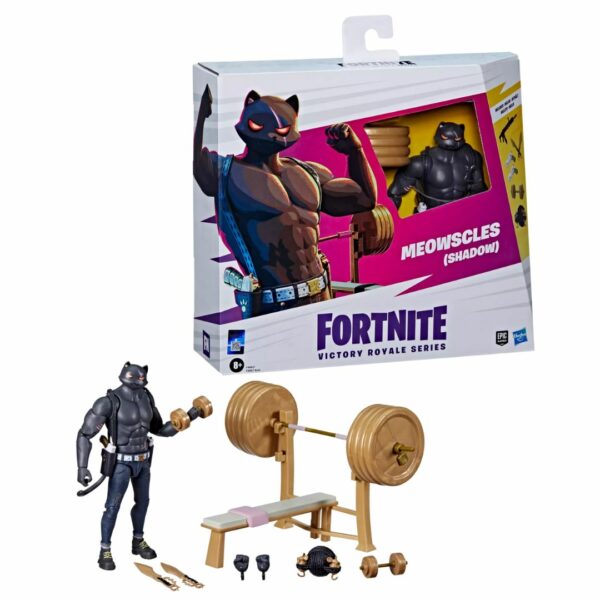 Hasbro Action Figure Fortnite Victory Royale Series Meowscles Shadow Deluxe - immagine 3