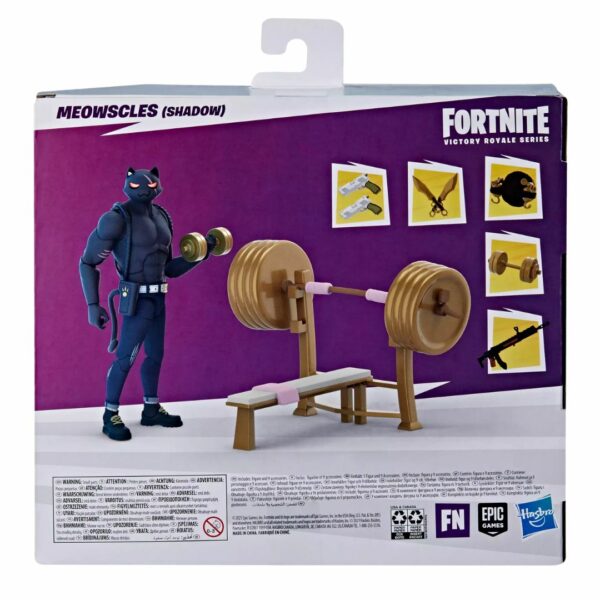 Hasbro Action Figure Fortnite Victory Royale Series Meowscles Shadow Deluxe - immagine 2