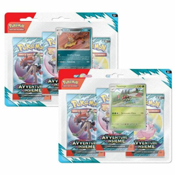 Pokemon Avventure Insieme Blister 3 Buste +1 Card