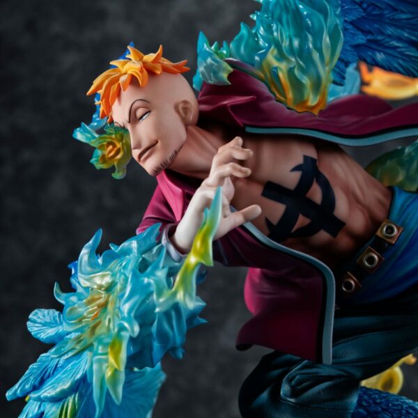 Megahouse One Piece P.O.P MAS Maximum Marco The Phoenix Leader Of 1st group of Whitebeard Pirates - immagine 14